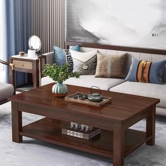 Wood Solid Coffee Table KSA – Modern & Simple Design